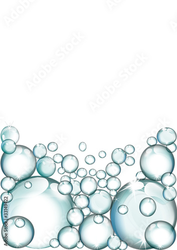 Bulles d'eau.