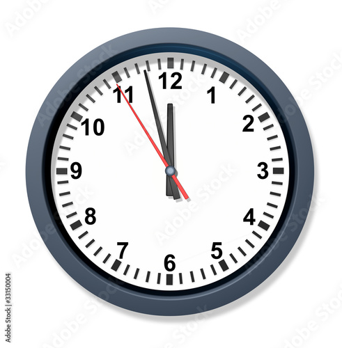 Urgent deadline with a clock
