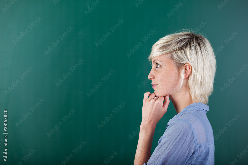 portrait vor der tafel