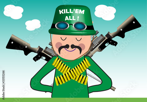 Crazy soldier