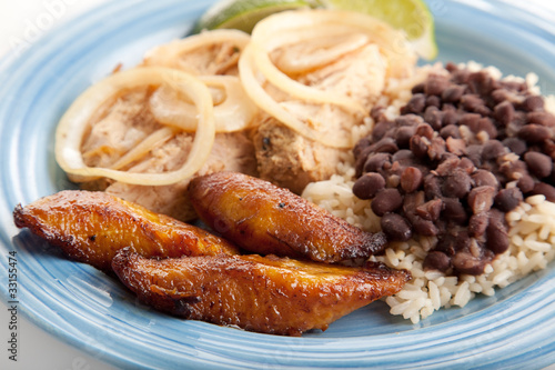 Canvas Print Fried Sweet Plaintains - Cuban Food
