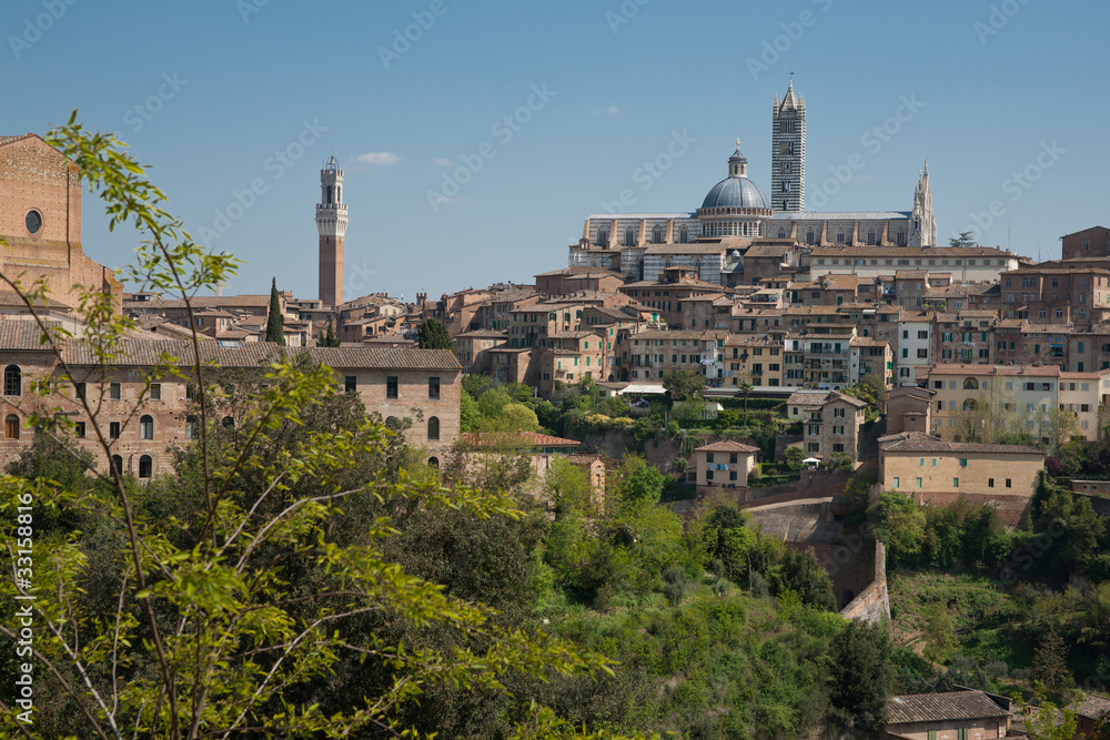Italy, cityscape of Siena.