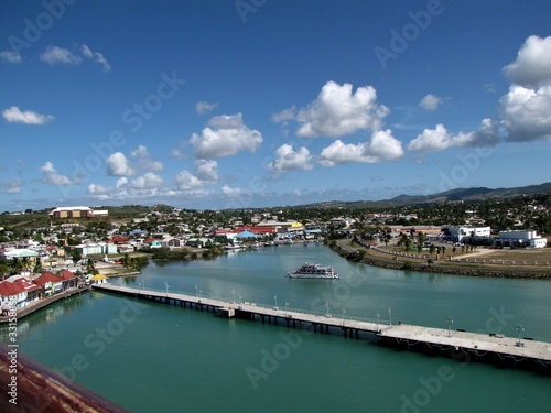 A view overlooking the beautiful island of Antigua