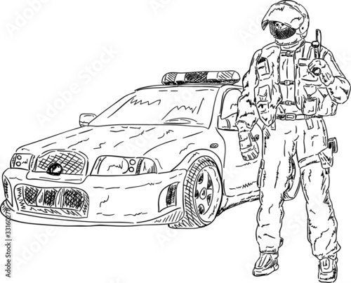 police car