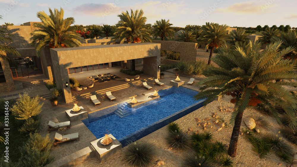 Fototapeta premium Arabian villa