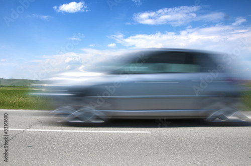 High speed blurred car © Deyan Georgiev
