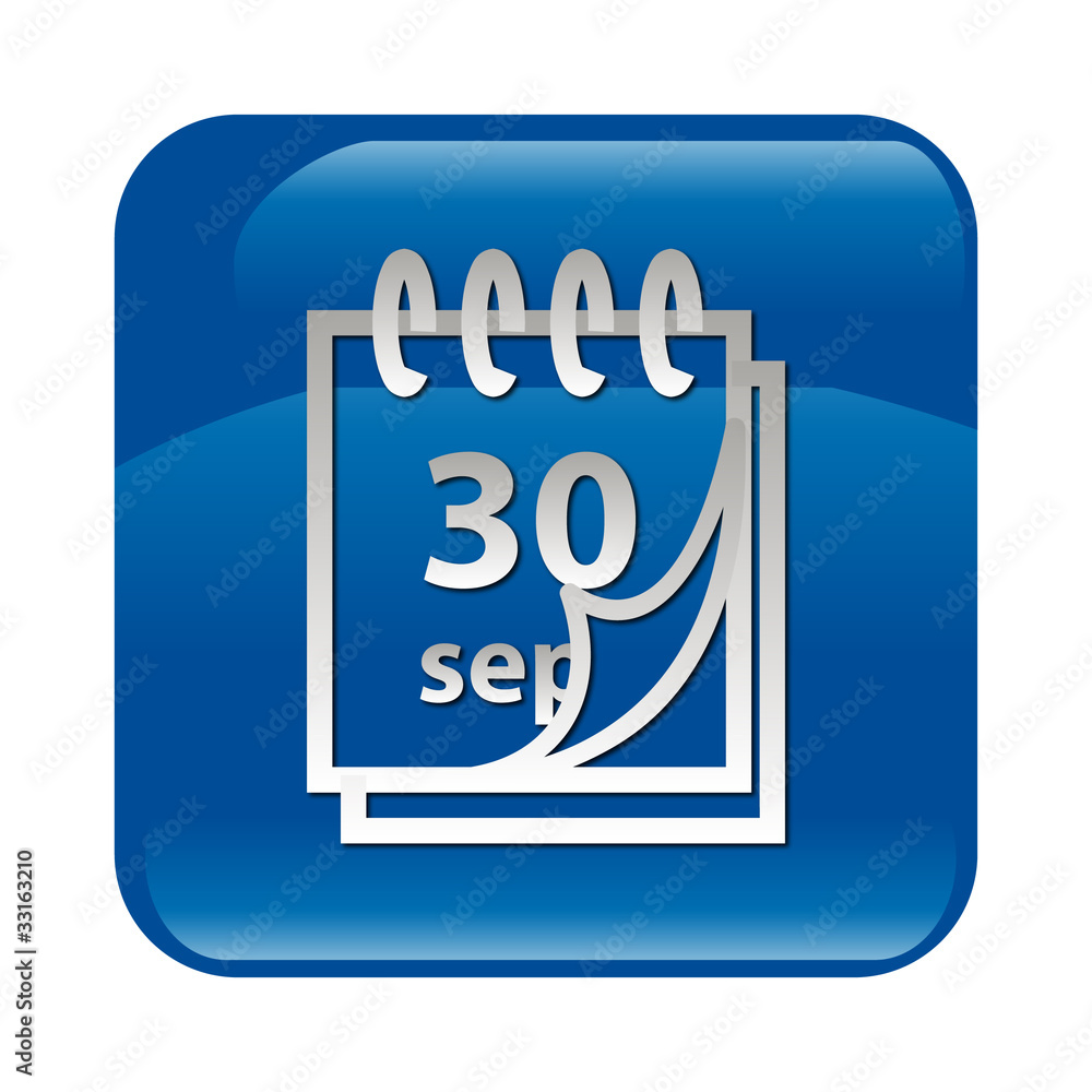 Fototapeta premium Botón calendario