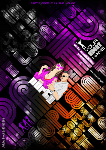 Partyflyer Typografik