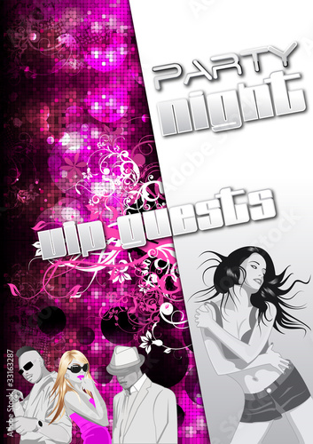 Partyflyer Gogo Tänzerin