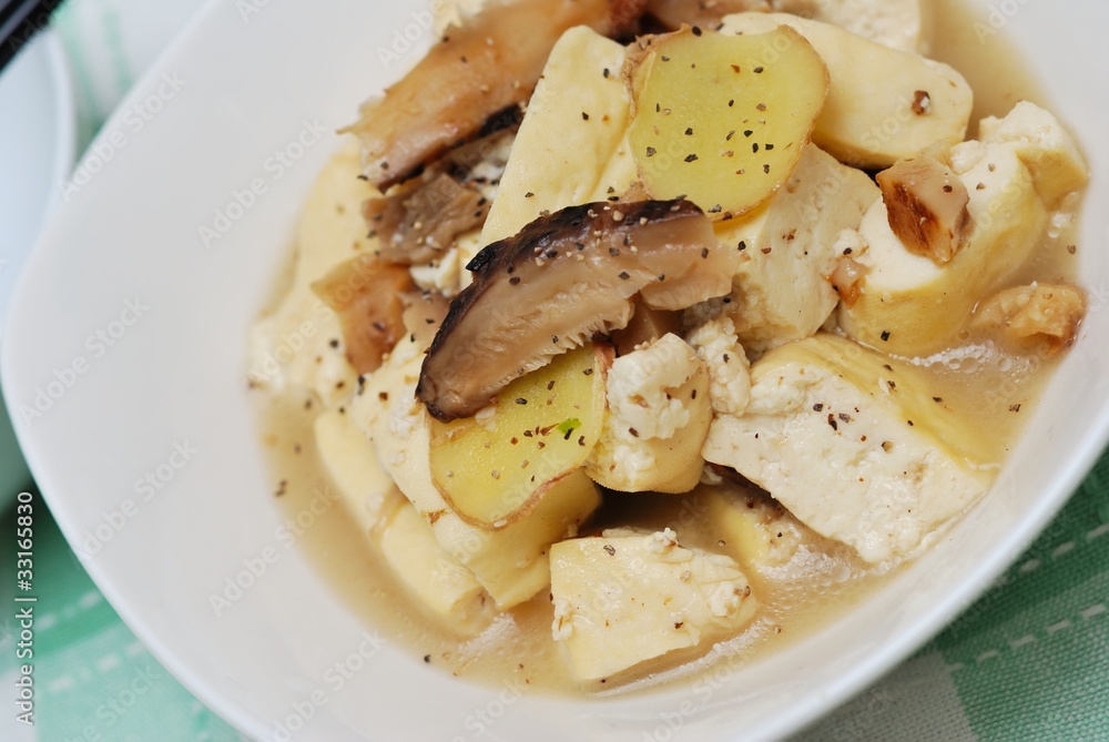 Chinese style bean curd cuisine Chinese style bean curd cuisine