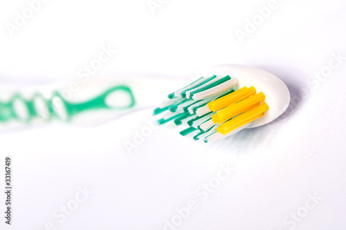 tooth brush on white.