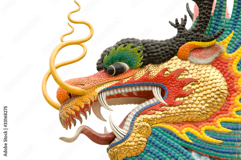 Fototapeta premium Chinese dragon statue
