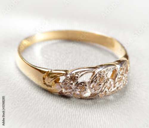 Jewelry, closeup of ring