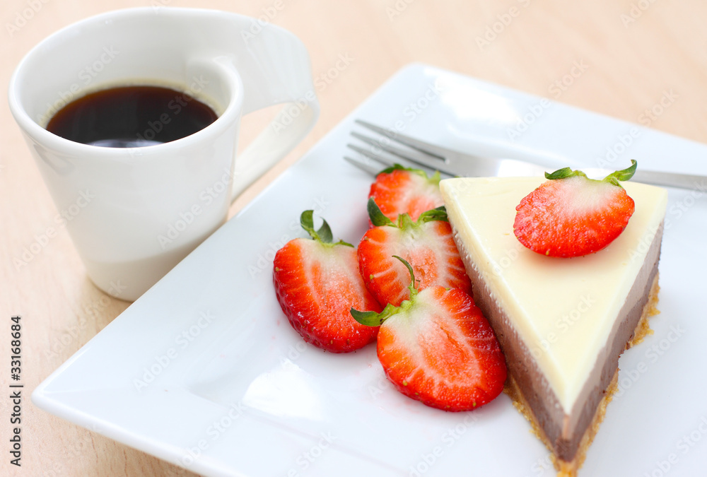 cake and coffee cake and coffee