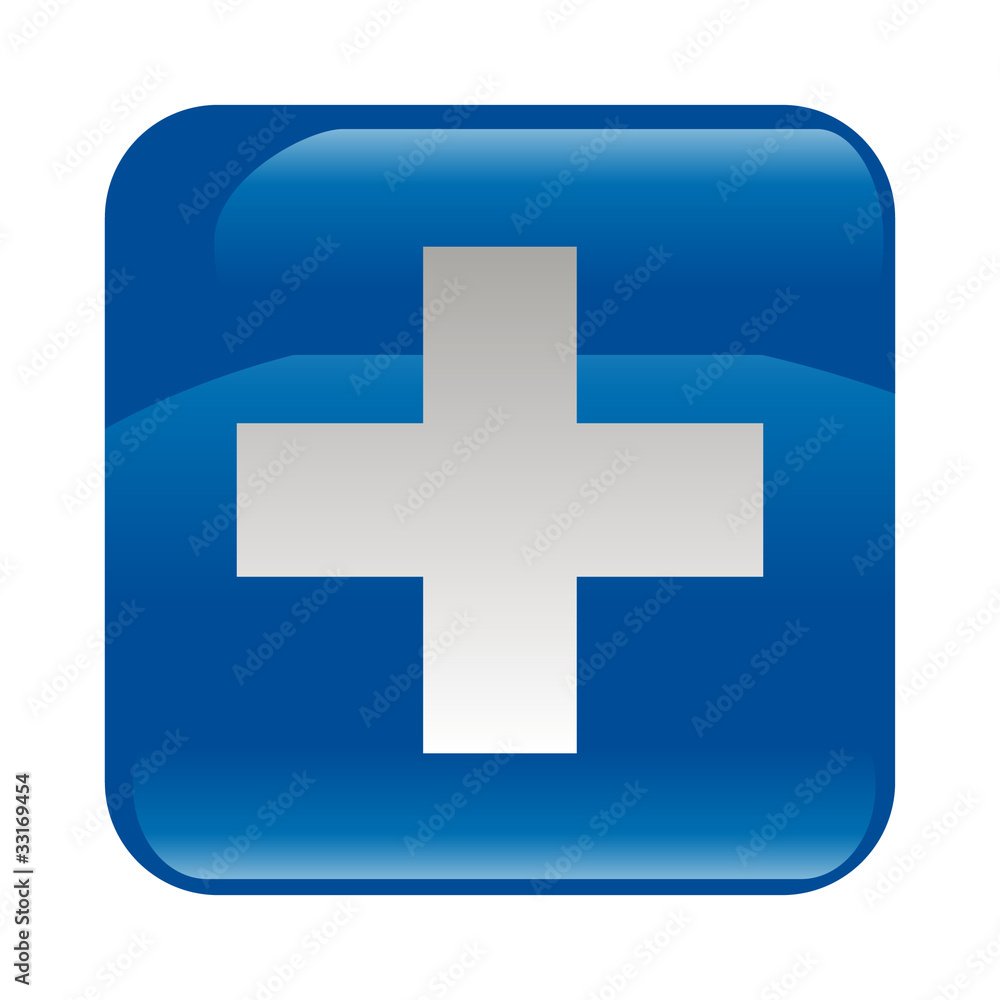 Obraz premium Botón puesto de socorro