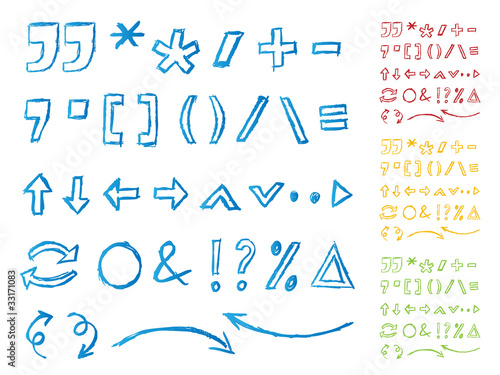 handwritten signs