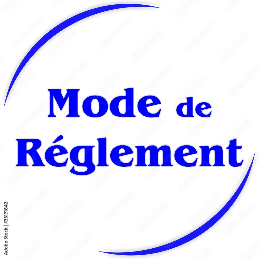 bouton mode de réglement
