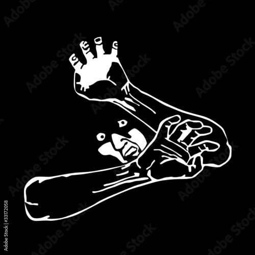 fear symbol vector illustration