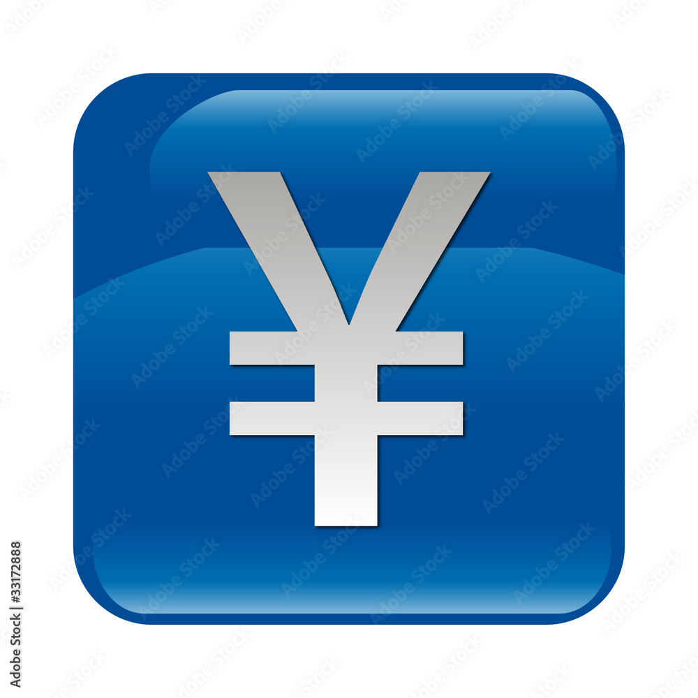 Obraz premium Botón Yen