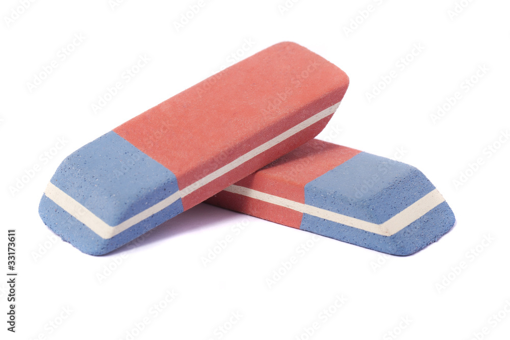 eraser on white eraser on white