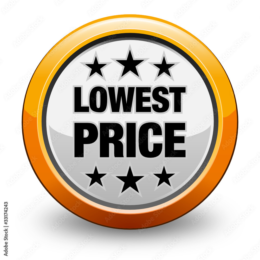 Lowest Price Icon Stock Vector Adobe Stock