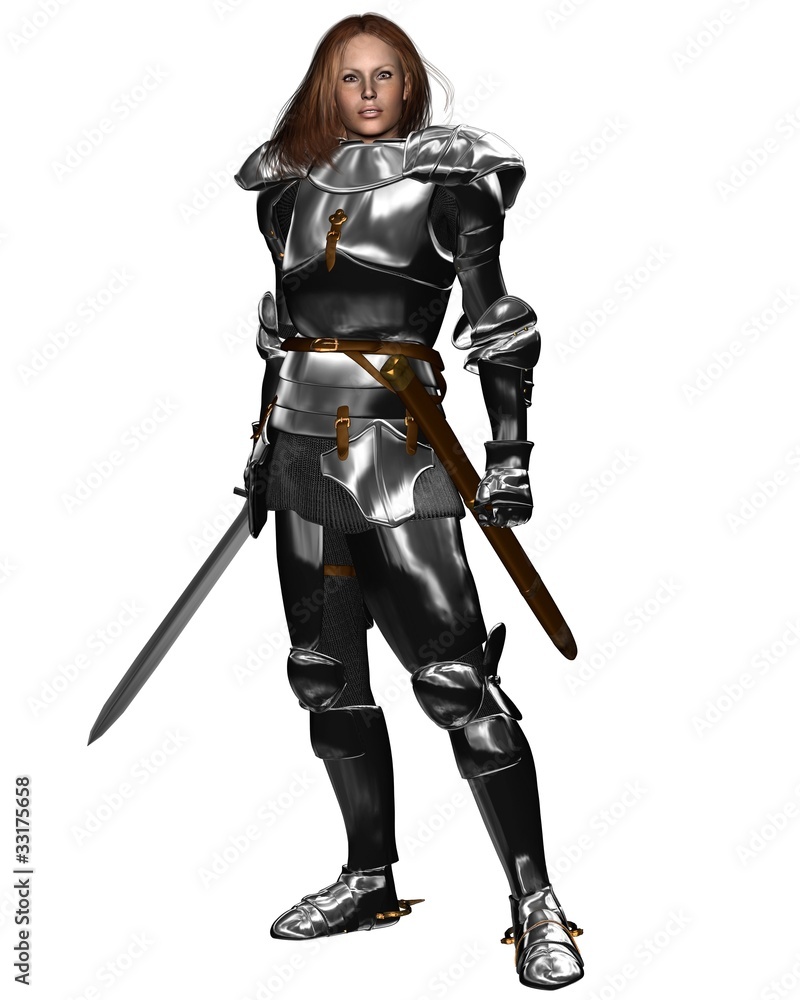 Female Knight in Shining Armour Female Knight in Shining Armour