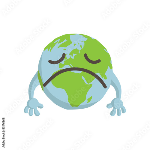 Sad globe
