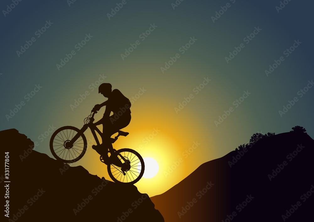 Obraz premium VTT_Montagne