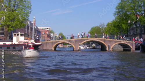 Canals of Amsterdam - boat trip , Netherlands