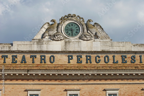 orologio del teatro Pergolesi di Jesi