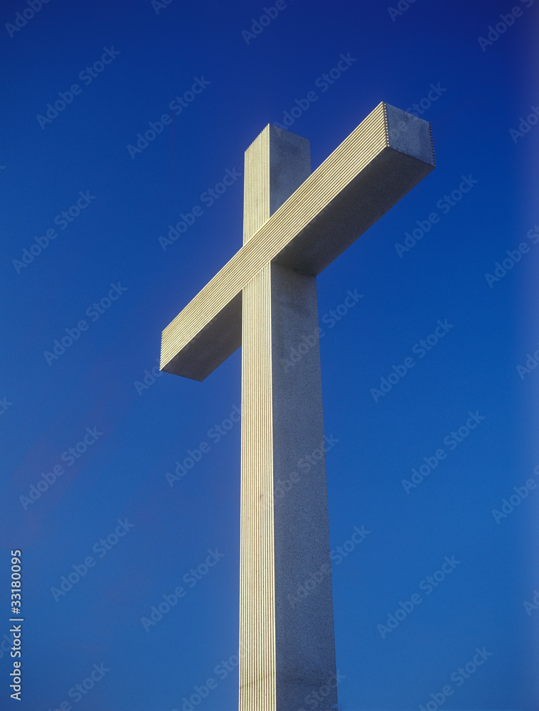 Cross on the square.