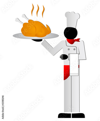 Cocinero pollo