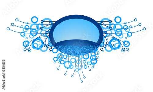 Elemento decorativo azul