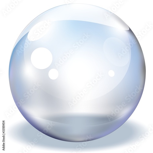Glas Kugel Transparent