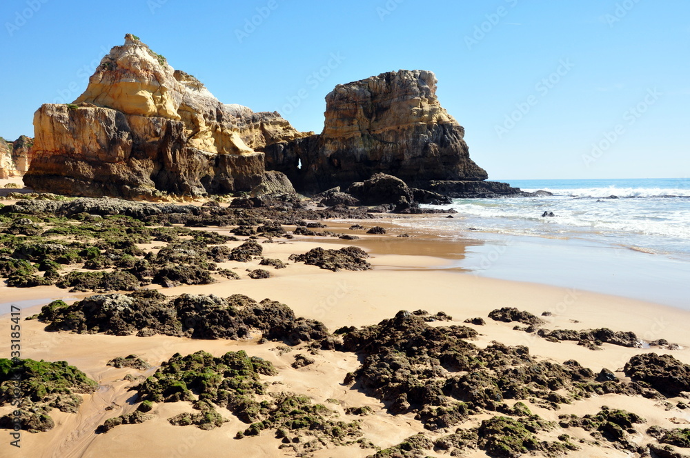 Am Strand an der Algarve