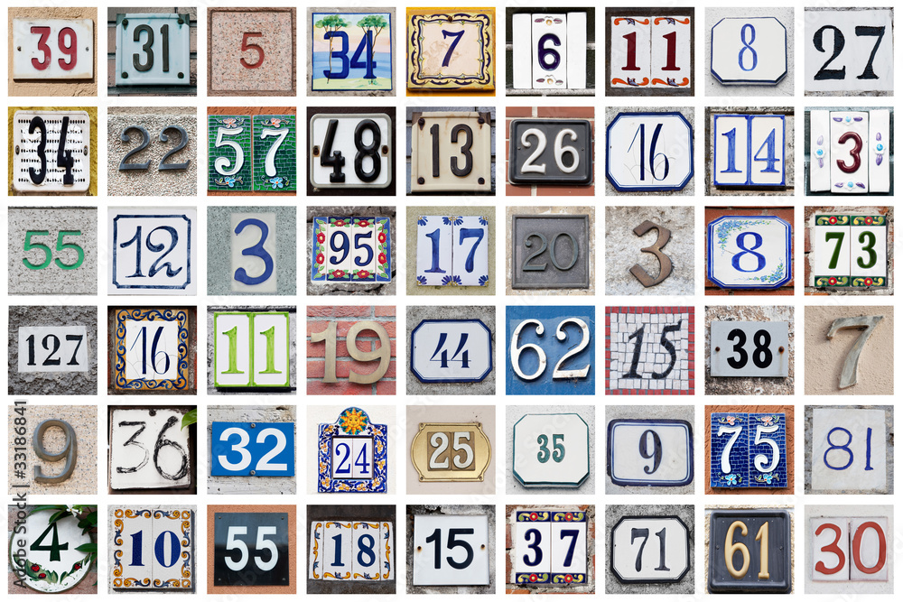 numeri civici collage numeri civici collage