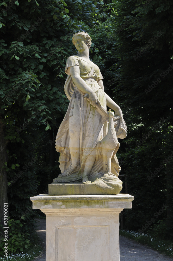 Statue, Barockgarten Großsedlitz, Heidenau, Sachsen, Deutschlan