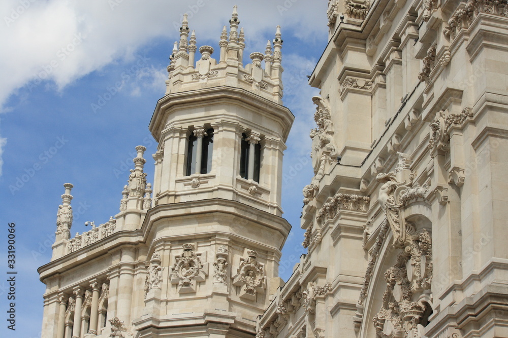 detail of City Hall in Madrid