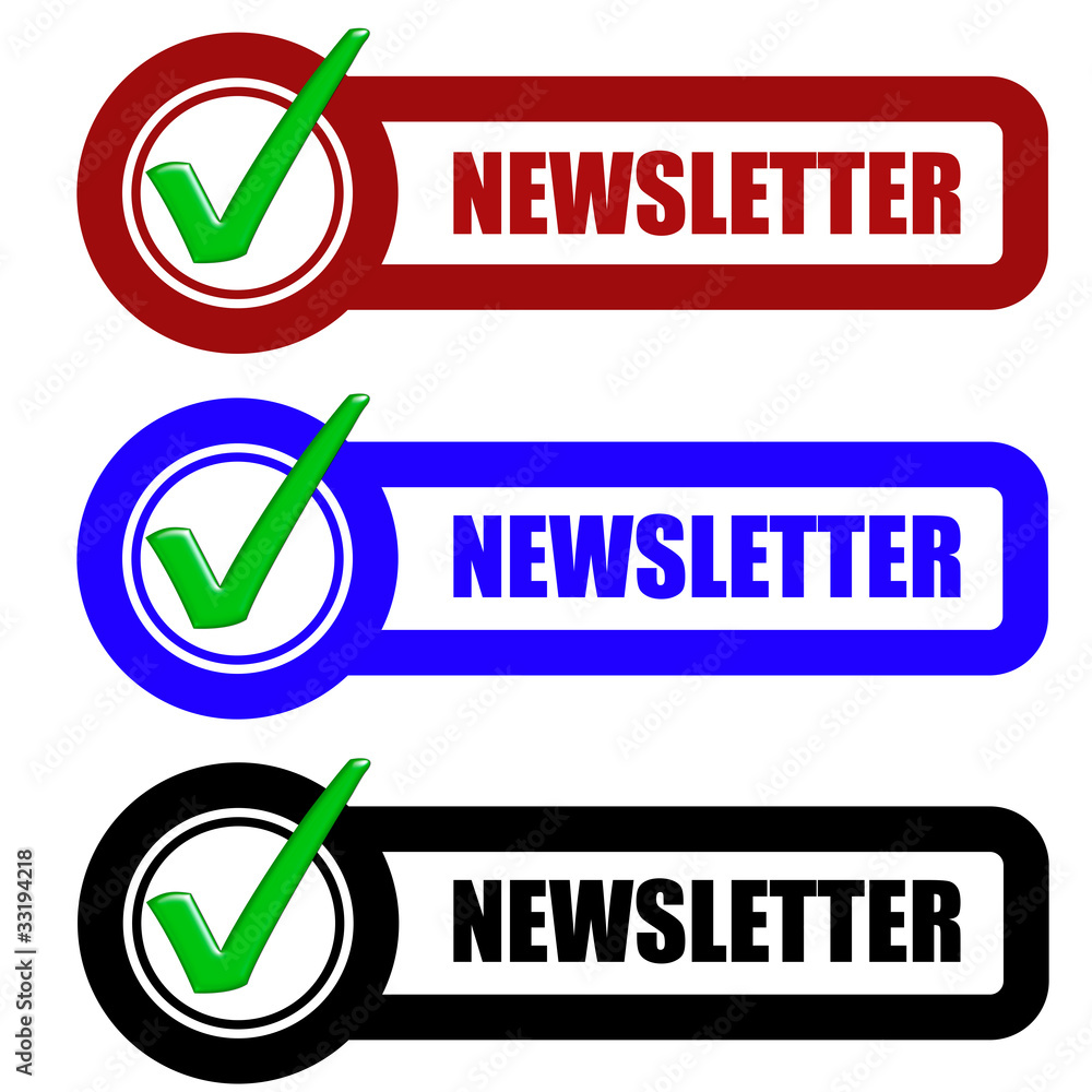 Checkbox Schild 3er NEWSLETTER Checkbox Schild 3er NEWSLETTER