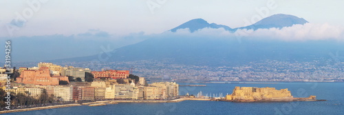 panoramic view of Naples gulf photo