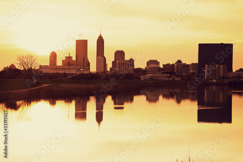Indianapolis at sunrise photo