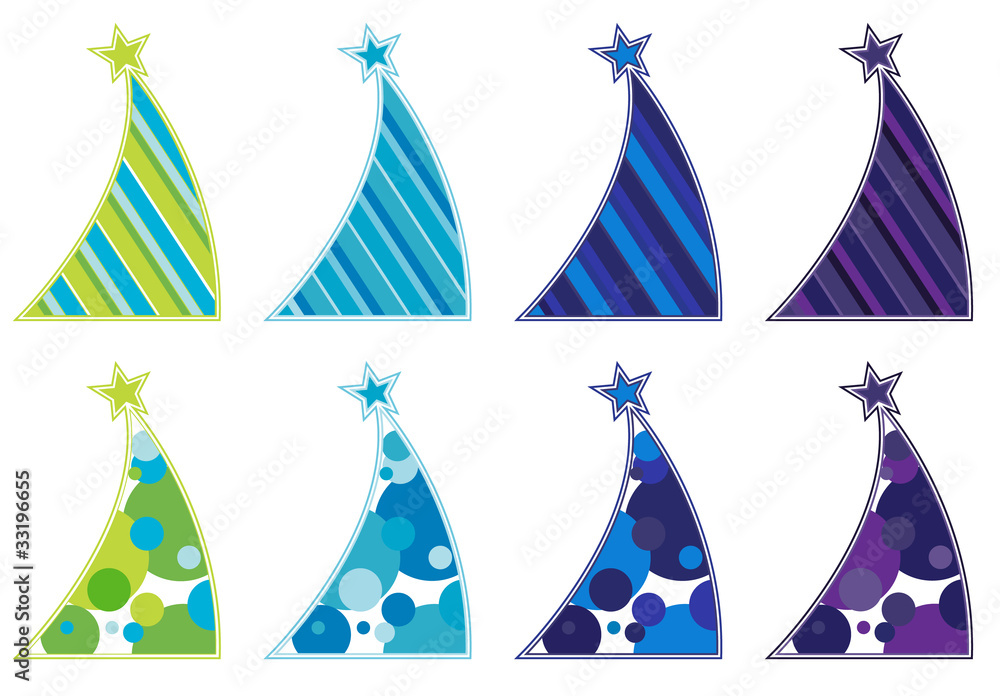 Contemporary Christmas tree collection Contemporary Christmas tree collection