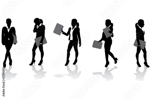 business women with folders