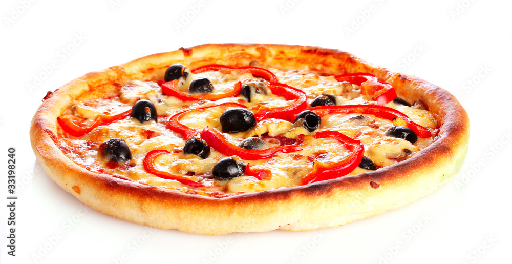 Pizza isolated on white Pizza isolated on white