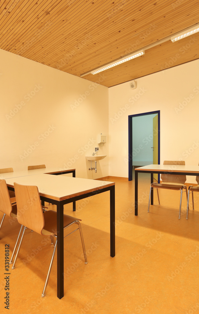 aula con nessuno all'interno aula con nessuno all'interno