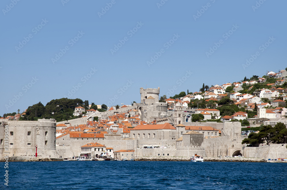 Fototapeta premium The Walled City of Dubrovnic in Croatia Europe