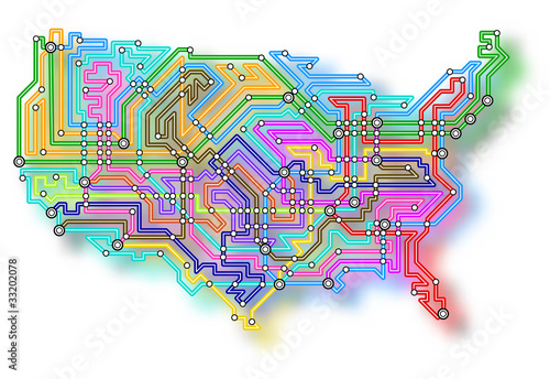 USA underground map