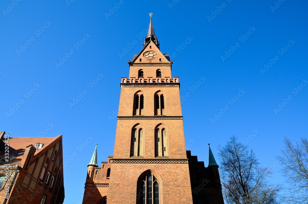 Fototapeta premium Herz Jesu Kirche in Lübeck