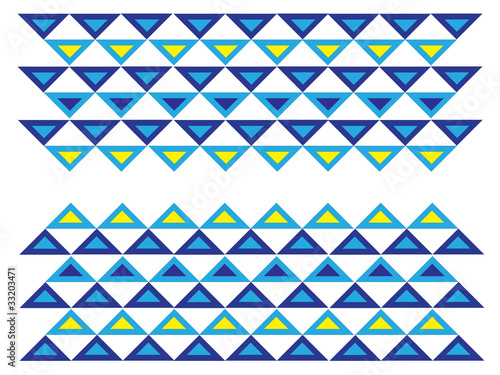 The symmetry ornament with triangles