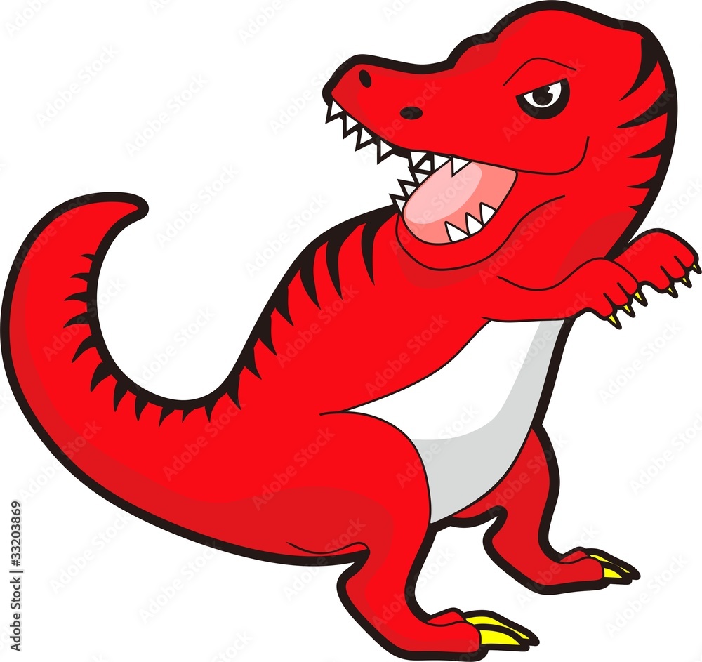 恐竜 ティラノサウルス イラスト Stock Illustration Adobe Stock